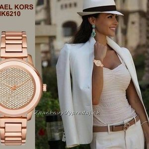 NWT Michael Kors MK6210 Kinley Pave Dial Rose Gold